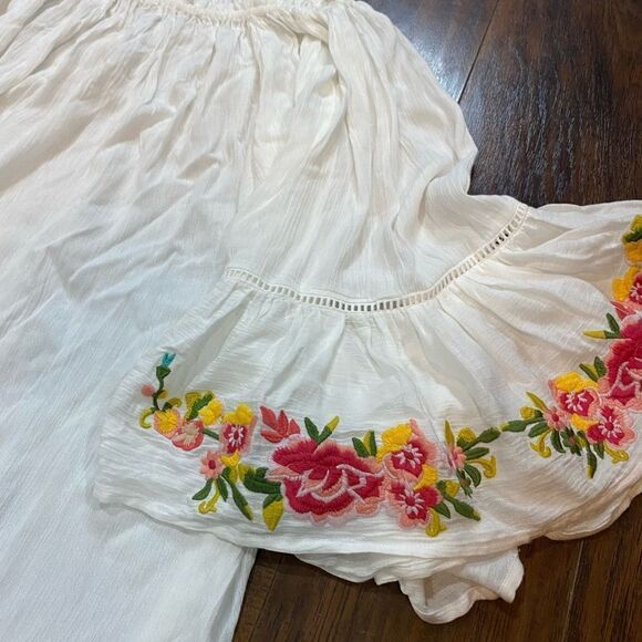 Johnny Was Casey Embroidered Artsy Boho Flowy Tunic Top - Picture 5 of 10